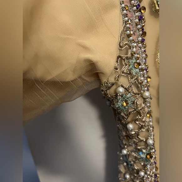 Pakistani Indian Designer Dress Heavy Hand Embroidery Heavy Shalwar Kameez Sz Sm - Picture 16 of 16